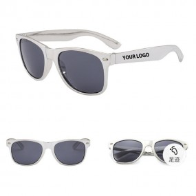 Metallisch aussehende Sonnenbrille bedrucken lassen