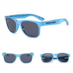 Metallisch aussehende Sonnenbrille bedrucken lassen