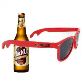 Sonnenbrille UV400 mit Flaschenöffner günstig bedrucken...