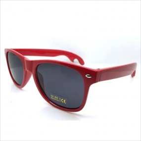 Rote Sonnenbrille UV400 mit Flaschenöffner mit Ihrem Lo...