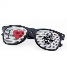 Lochbrille Pinehole Fanbrille Fussball Brille Länderbri...