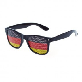 Lochbrille Pinehole Fanbrille Fussball Brille Länderbri...