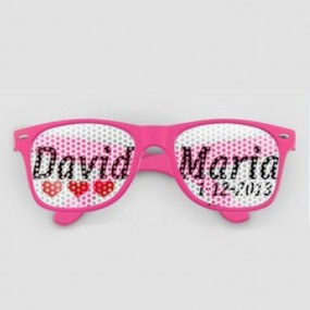 Personalisierte Sonnenbrille Hochzeit - Sonnenbrille Gl...
