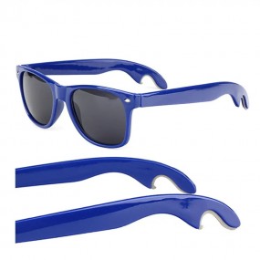 Blaue Sonnenbrille UV400 mit Flaschenöffner mit Ihrem L...